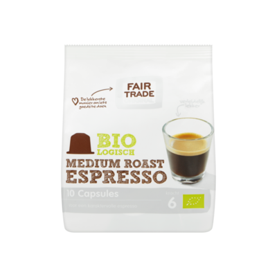 Fairtrade Original Biologisch Koffiecapsules Medium Roast 10+2 Gratis Stuks
