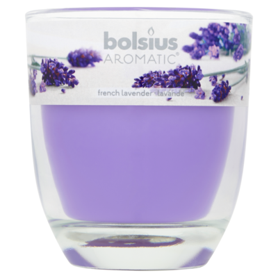 Bolsius Geurglas gevuld lavendel 80x70 millimeter