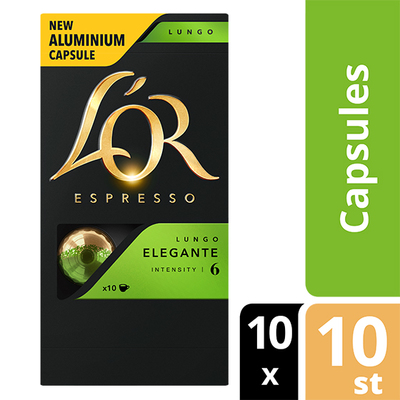 L'OR espresso Lungo Elegante capsules 100 stuks