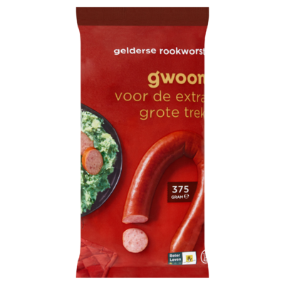 g'woon Gelderse Rookworst 375 g