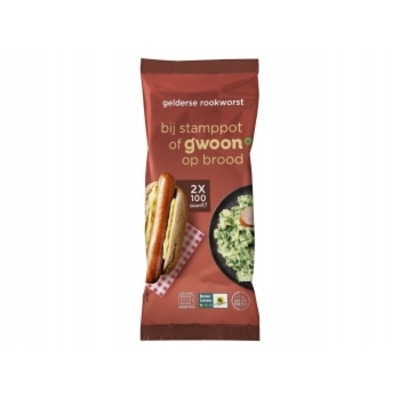 G'woon Gelderse rookworst 2-pak
