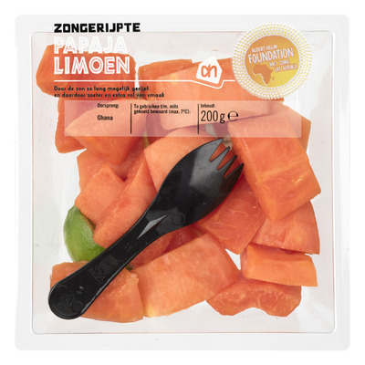 Huismerk Zongerijpte papaja limoen