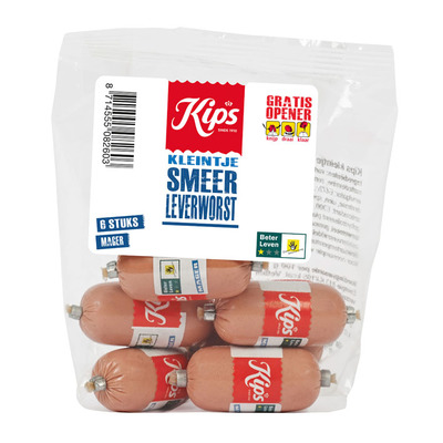Kips Kleintje magere smeerleverworst