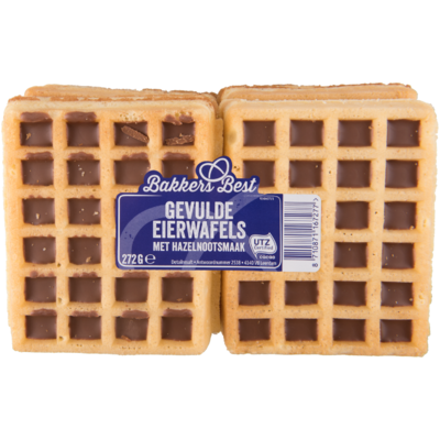 Bakkers Best Wafels met chocolade-hazelnoot