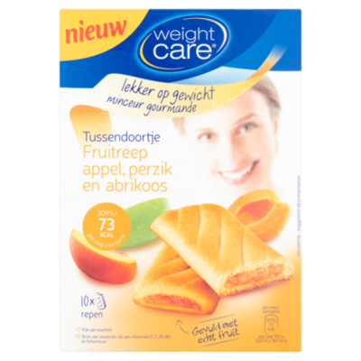 Weight Care Snack reep abrikoos perzik