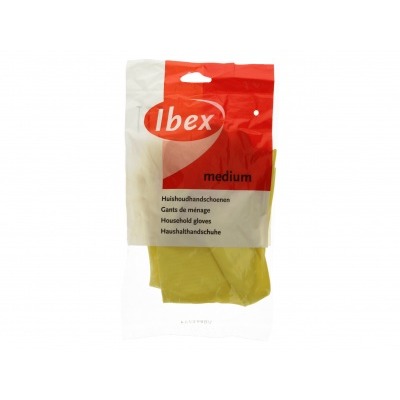 Ibex Huishoudhandschoenen geel medium