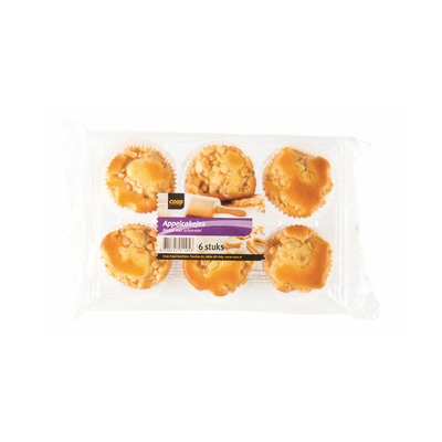 Huismerk Appelcakejes 6 Stuks