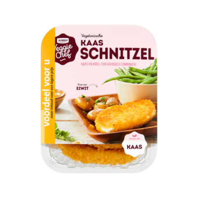 Huismerk Veggie Chef Vegetarische Kaas Schnitzel Voordeel