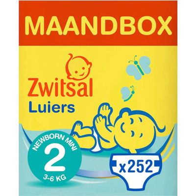 Zwitsal Luiers mini maat 2 maandbox