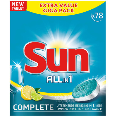 Sun All in 1 citroen vaatwastabletten