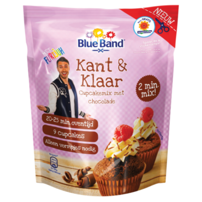 Blue Band cupcakemix kant en klaar chocolade