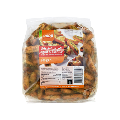 Huismerk Grissini Piccoli Aglio En Basil