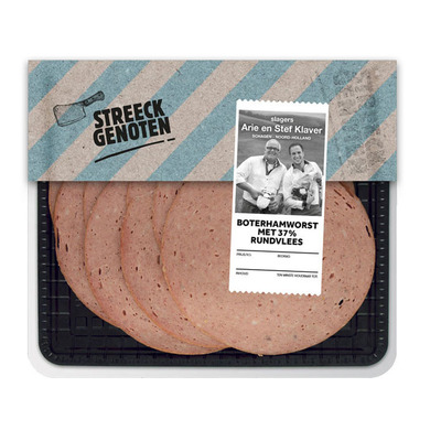 Streeckgenoten boterhamworst met 37% rundvlees