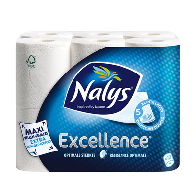 Nalys Excellence 5-laags maxi-vel toiletpapier