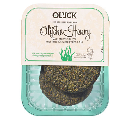 Olijck Olijcke Henry Zee-Groente Burger met Linzen, Champignons en Ui