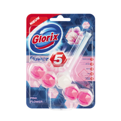 Glorix WC blok power 5 pink