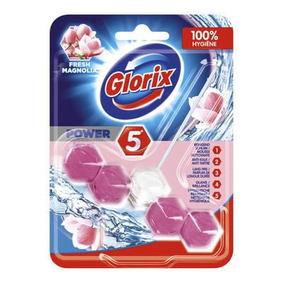Glorix WC blok power 5 pink