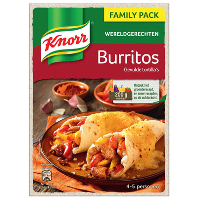 Knorr Wereldgerechten burritos XXL