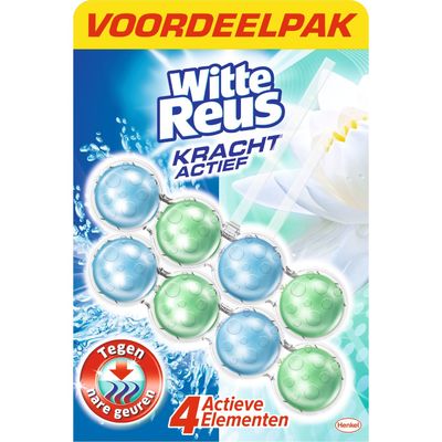 Witte Reus Toiletblok Kracht Actief Tegen Nare Geuren Duo-pack