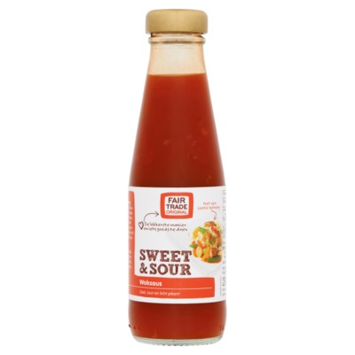 Fairtrade Original woksaus sweet & sour 200 ml.
