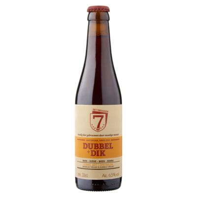 De 7 Deugden Dubbel + Dik Bier Fles
