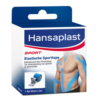 Hansaplast Sport elastische sporttape blue