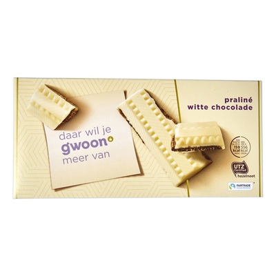 Huismerk chocolade praline wit
