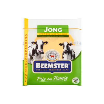 Beemster Premium Kaas Jong 48+ Plakken Voordeelverpakking