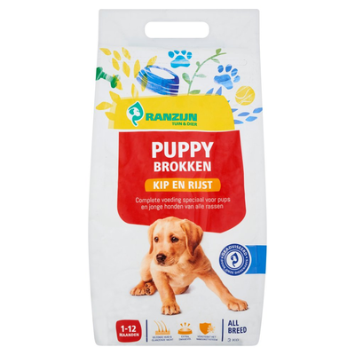 Ranzijn Puppy Brokken Kip en Rijst 3 kg