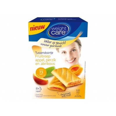 Weight Care Snackreep abrikoos en perzik
