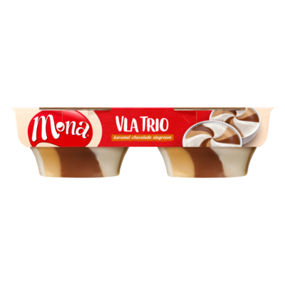 Mona Vla Trio Karamel Chocolade Slagroom