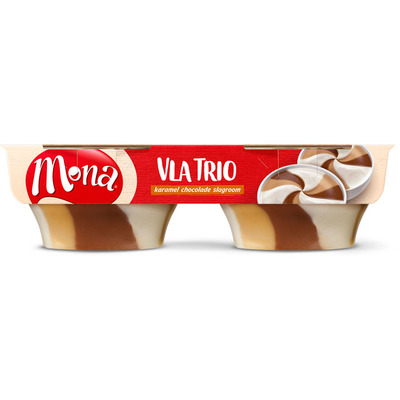 Mona Vla trio karamel/ chocolade/ slagroom