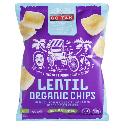 Go-Tan Lentil chips organic bio