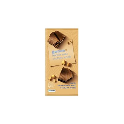 Huismerk Chocoladereep Stukjes Koek