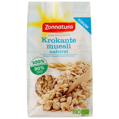 Zonnatura Krokante muesli naturel bio