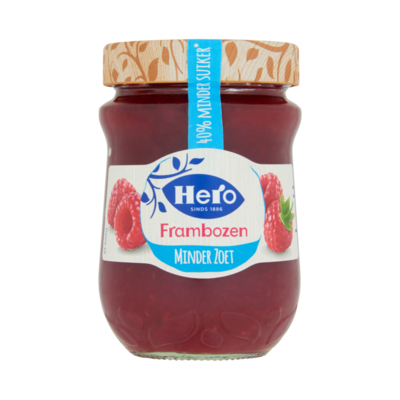 Hero Minder Zoet Frambozenjam