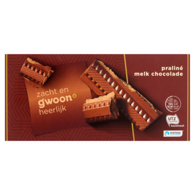 Huismerk Chocoladetablet praline melk