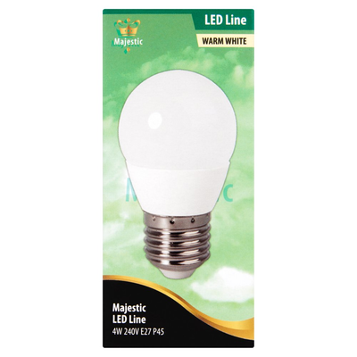 Majestic Led Kogellamp Warm White 4W E27