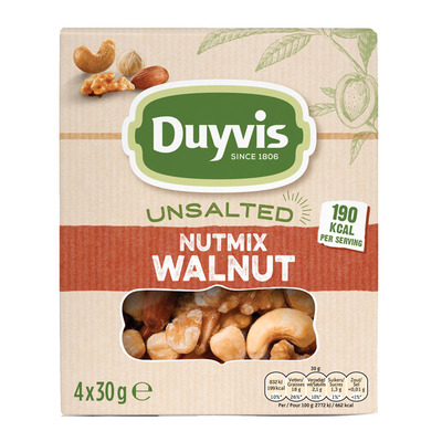 Duyvis Unsalted nutmix walnut multipack