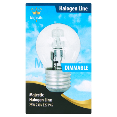 Majestic Halogeen Kaarslamp Dimbaar 28W E27