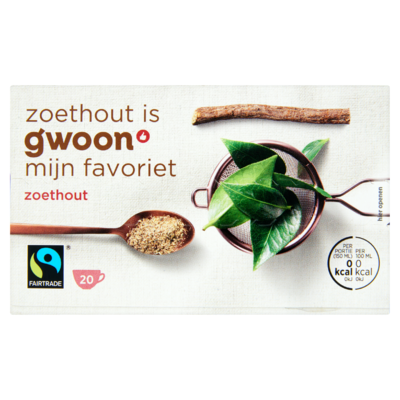 Huismerk Thee Zoethout 20 x 2 g