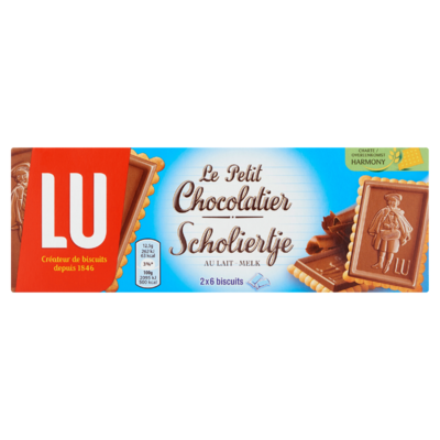 LU Scholiertje Biscuits Melk Chocolade 2 x 6 Koekjes 150 g