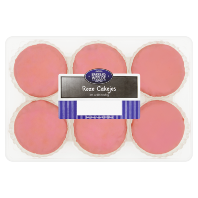 Bakkers Weelde Roze Cakejes 230 g