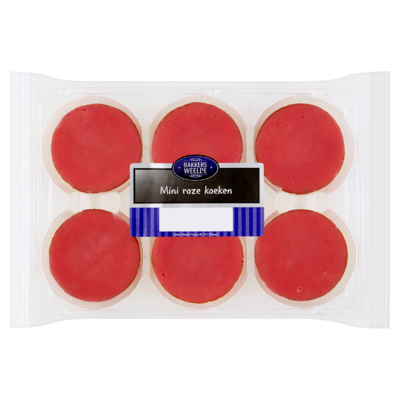 Bakkers Weelde Mini Roze Koeken 210 g