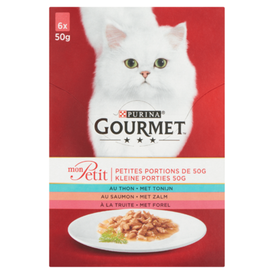 Gourmet Kleine Porties met Tonijn, Zalm, Forel 6 x 50 g