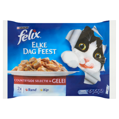Felix Elke Dag Feest Countryside Selectie in Gelei 4 x 100 g