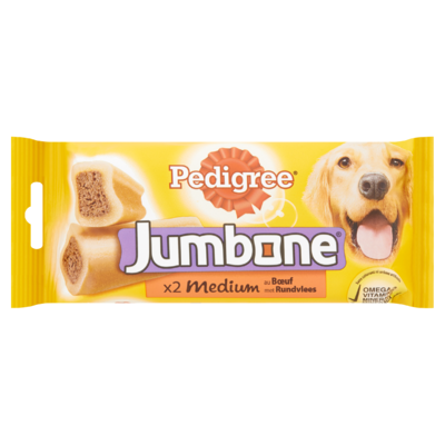 Pedigree Jumbone Medium met Rundvlees 2 Stuks 200 g