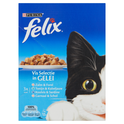 Felix Vis Selectie in Gelei Portiezakjes 12 x 100 g