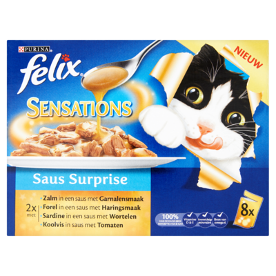 Felix Sensations Saus Surprise 8 x 100 g