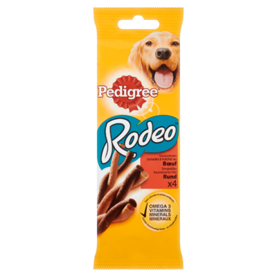 Pedigree Rodeo met Rund 4 Stuks 70 g
